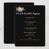 Miss America Gold Crown Luncheon Programma Kaart (Voorkant / Achterkant)