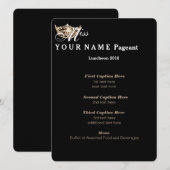 Miss America Gold Crown Luncheon Programma Kaart (Voorkant / Achterkant)