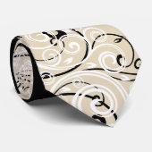 Miss America Gold Crown Scroll Print Stropdas (Opgerold)