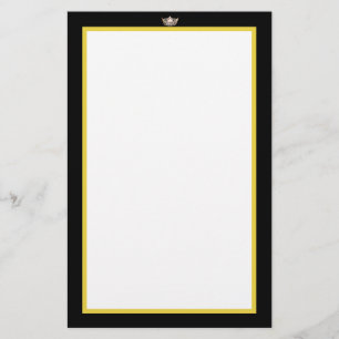 Miss America Gold Crown Stationery Paper Briefpapier