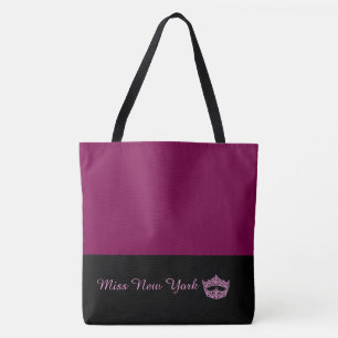 Miss America Grote Kroon Wijn Tote Tas