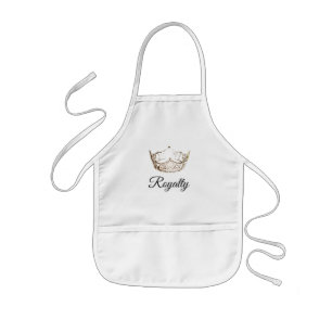 Miss America Kind Gold Crown Apron-Royalty Kinder Schort