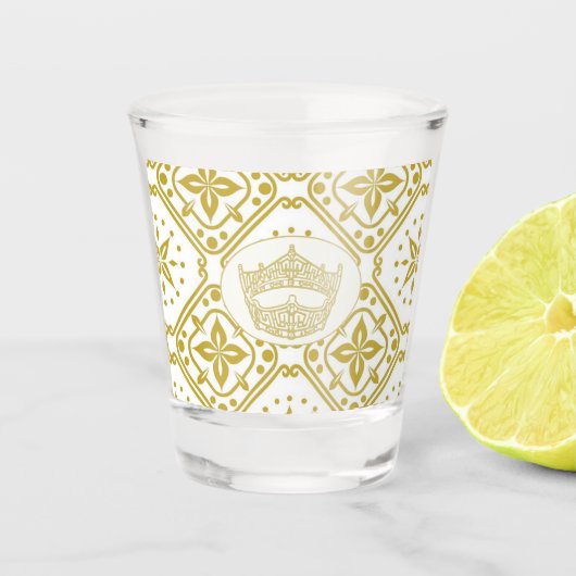 Miss America Kroonkroning Shot Glas (Voorkant)