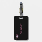 Miss America Light Pink Crown Bagagelabel (Achterkant verticaal)