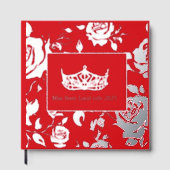 Miss America like Crown Foil Roses Scrapbook Fo Gastenboek (Voorkant)