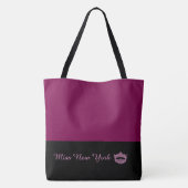 Miss America Like Crown Large Wine Tote Bag (Achterkant)