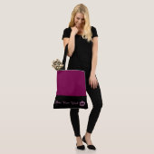 Miss America Like Crown Large Wine Tote Bag (Op model)