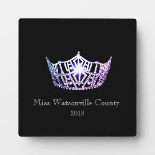 Miss America Lila Crown Titleholder Plaque Fotoplaat