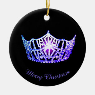 Miss America Miami Crown Ronde Ornament