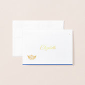 Miss America Name Place Card Gold Foiled Crown Folie Kaarten (Voorkant met envelop)