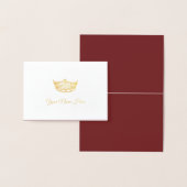Miss America Name Place Card Gold Foiled Crown Folie Kaarten (Display)