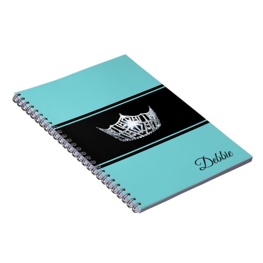 Miss America Notebook Pageant Silver Crown Notitieboek (Rechterzijde)