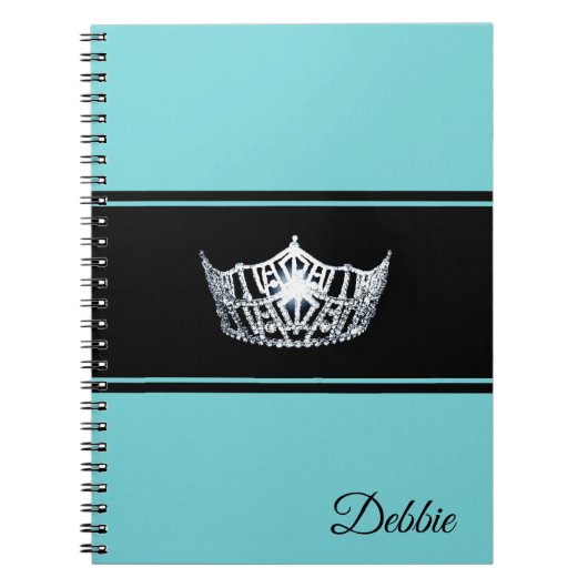 Miss America Notebook Pageant Silver Crown Notitieboek (Voorkant)
