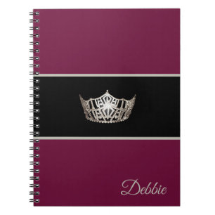 Miss America Notitieboek Pageant Silver Crown