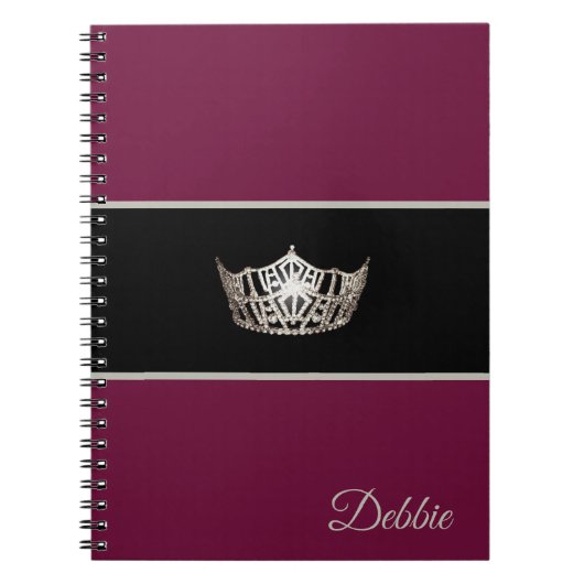 Miss America Notitieboek Pageant Silver Crown (Voorkant)