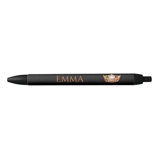 Miss America Oranje Crown Custom Ink Pen (Voorkant)