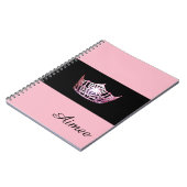 Miss America Pink Crown Notitieboek - Aangepaste n (Linkerzijde)