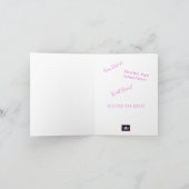 Miss America Pink Crown Wenskaart-Congrats auto Kaart (Binnen)