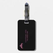 Miss America Pink Tiara Bagagelabel (Achterkant verticaal)