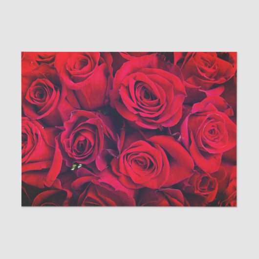Miss America Red Roses Tissue Paper Tissuepapier (Voorkant)