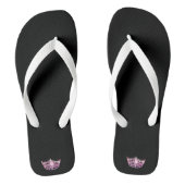 Miss America Roze Kroon Witte Teenslippers (Voetbed)