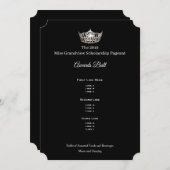Miss America Silver Crown Awards Ball Program Kaart (Voorkant / Achterkant)