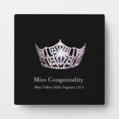 Miss America Silver Crown Awards Plaque Fotoplaat (Voorkant)