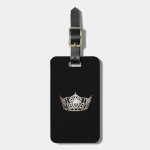 Miss America Silver Crown Bagagelabel-verticaal Bagagelabel
