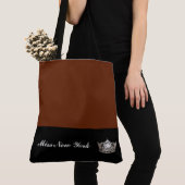 Miss America Silver Crown Canvas tas-Grote kaneel Tote Bag (Dichtbij)