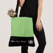 Miss America Silver Crown Canvas tas-Large Apple Tote Bag (Dichtbij)