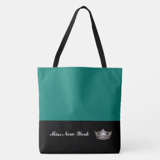 Miss America Silver Crown Canvas tas-Large Bahama Tote Bag