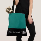 Miss America Silver Crown Canvas tas-Large Bahama Tote Bag (Dichtbij)