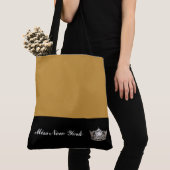 Miss America Silver Crown Canvas tas-Large GoldN R Tote Bag (Dichtbij)