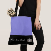 Miss America Silver Crown Canvas tas-Large Lavende Tote Bag (Dichtbij)