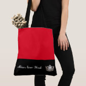 Miss America Silver Crown Canvas tas-Large Red Tote Bag (Dichtbij)