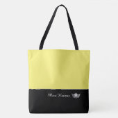 Miss America Silver Crown Canvas tas-Large Tote Bag (Voorkant)