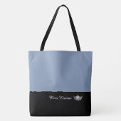 Miss America Silver Crown Canvas tas-Large Tote Bag (Voorkant)