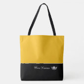 Miss America Silver Crown Canvas tas-Large Tote Bag (Voorkant)