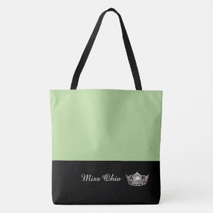 Miss America Silver Crown Canvas tas LRGE Honeydew
