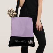 Miss America Silver Crown Canvas tas LRGE Lila (Dichtbij)