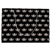 Miss America Silver Crown Gift Bag Large Large Cadeautasje (Achterkant)