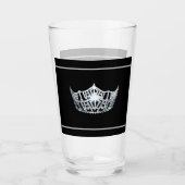 Miss America Silver Crown Glass Glas (Voorkant)