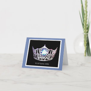 Miss America Silver Crown Hartelijk dank voor uw k Bedankkaart