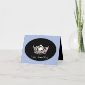 Miss America Silver Crown Hartelijk dank voor uw k Bedankkaart (Voorkant)
