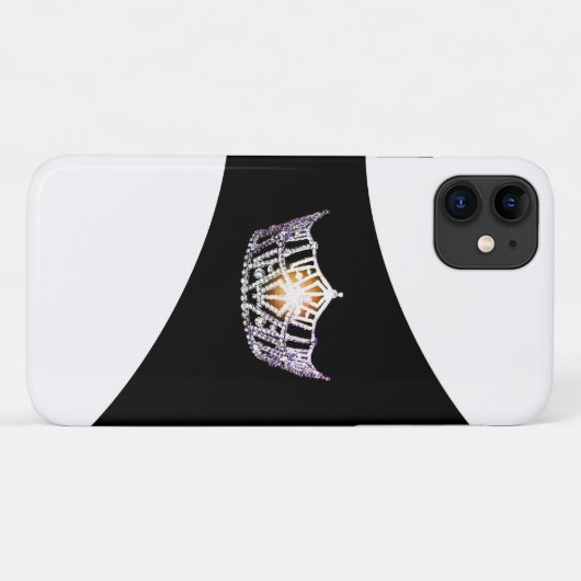 Miss America Silver Crown iPhone 11 Hoesje (Achterkant (horizontaal))