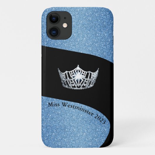 Miss America Silver Crown iPhone 11 Hoesje (Achterkant)
