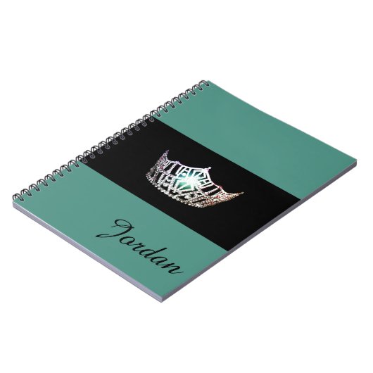 Miss America Silver Crown-laptop - Aangepaste naam Notitieboek (Linkerzijde)