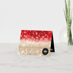 Miss America Silver Crown Note Kaart denkt aan