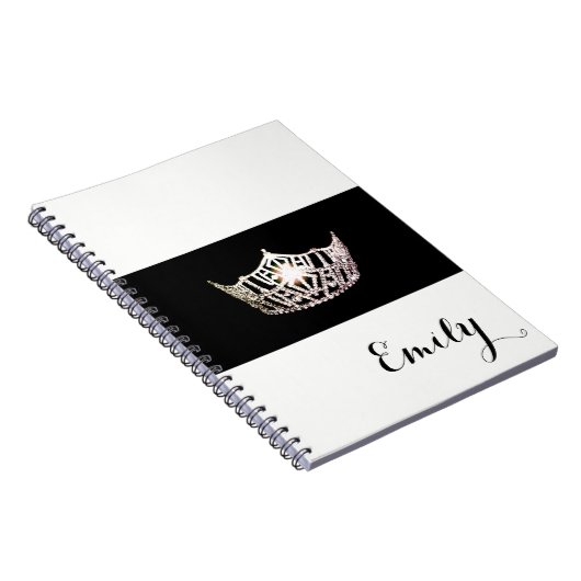 Miss America Silver Crown Notitieboek - Aangepaste (Rechterzijde)