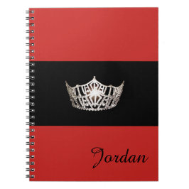 Miss America Silver Crown Notitieboek Custom Name